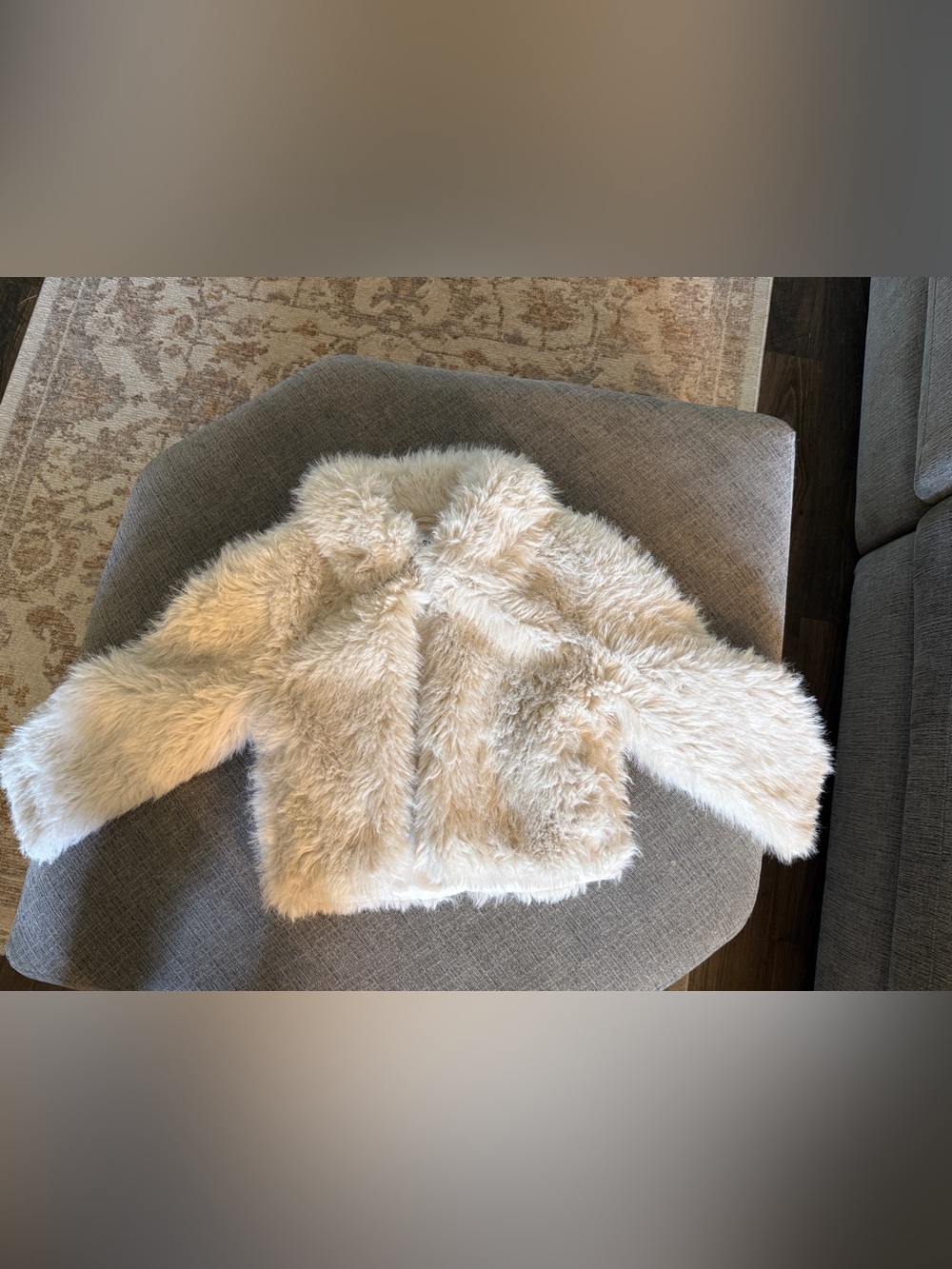 Old Navy girls fur coat